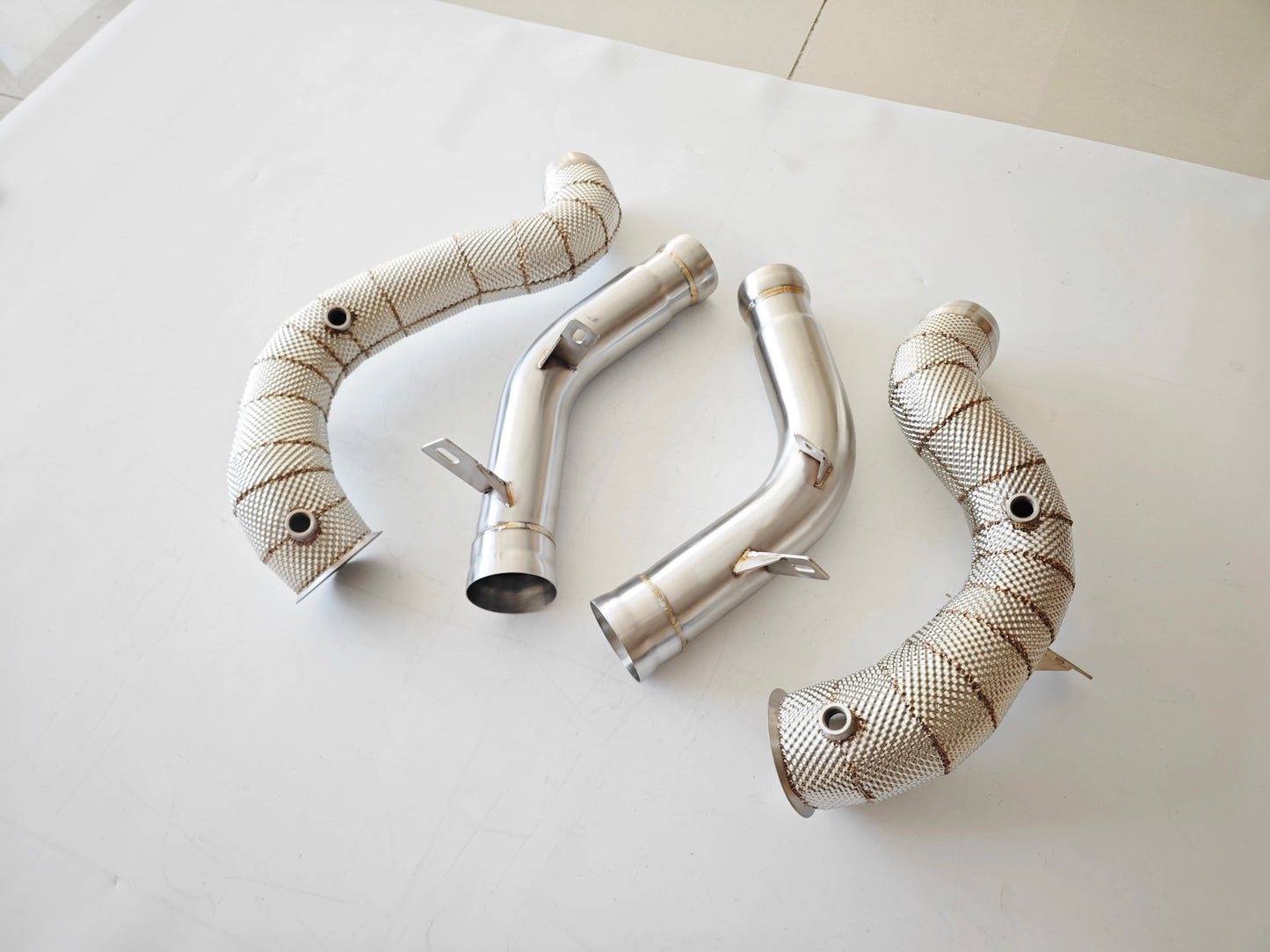 Mercedes E63 AMG Race Downpipes