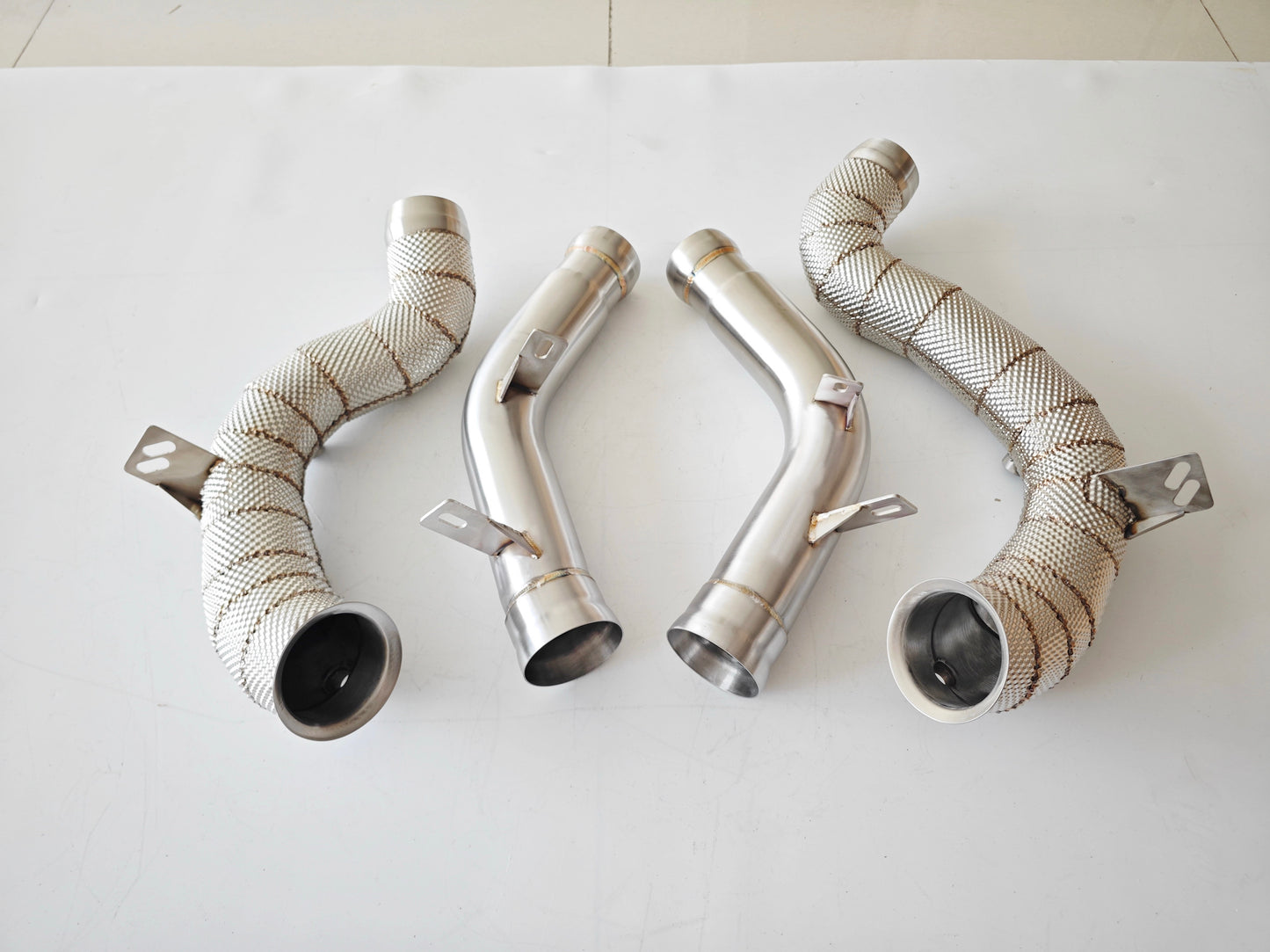 Mercedes E63 AMG Race Downpipes