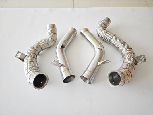 Mercedes E63 AMG Race Downpipes