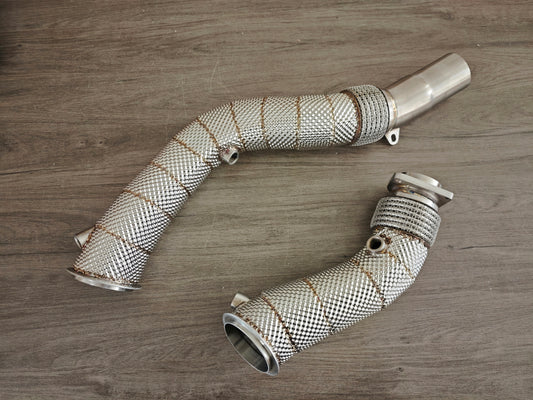 BMW  F8X S55 Heat Shielded Race Downpipes